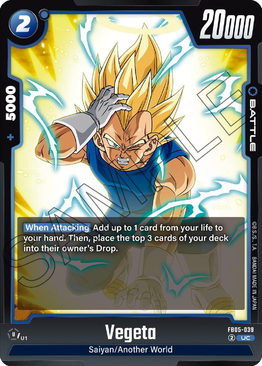 Vegeta (FB05-039) [New Adventure] | Cards and Coasters CA