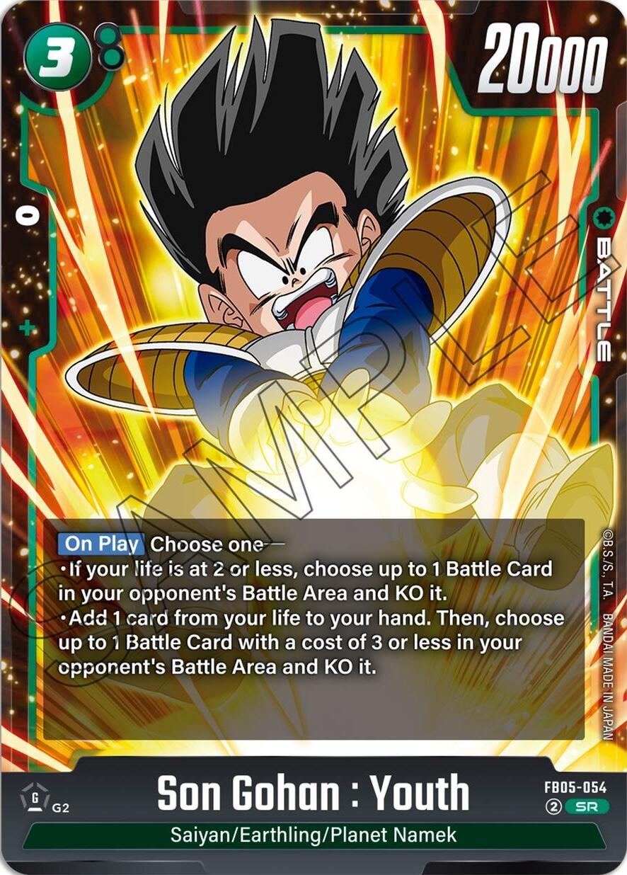 Son Gohan : Youth [New Adventure] | Cards and Coasters CA