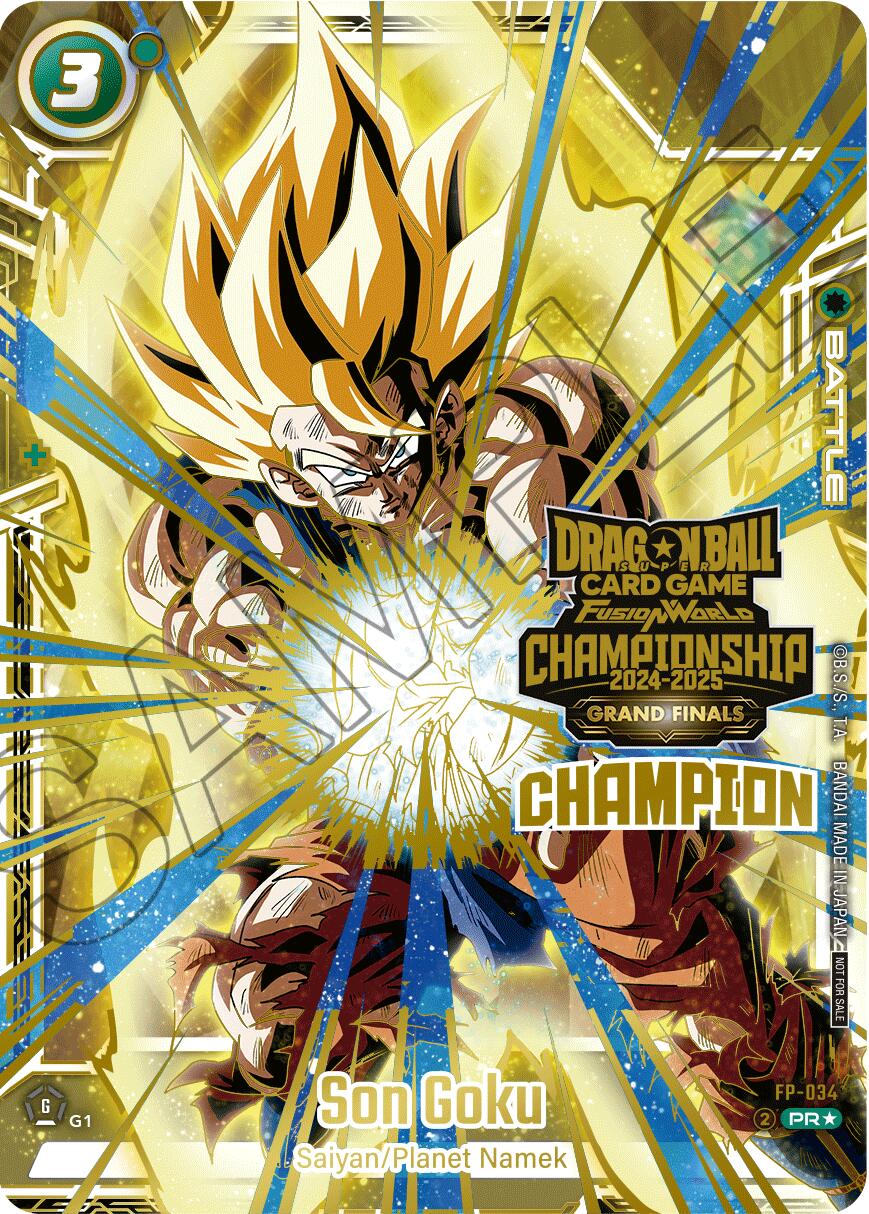 Son Goku (FP-034) (Champion) [Tournament and Championship Promos] | Cards and Coasters CA