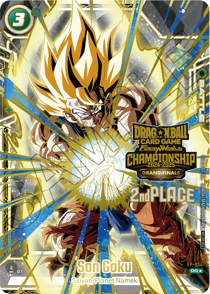 Son Goku (FP-034) (2nd Place) [Tournament and Championship Promos] | Cards and Coasters CA