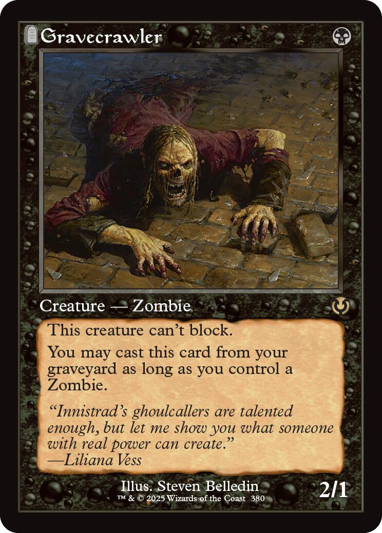 Gravecrawler (Retro Frame) [Innistrad Remastered] | Cards and Coasters CA