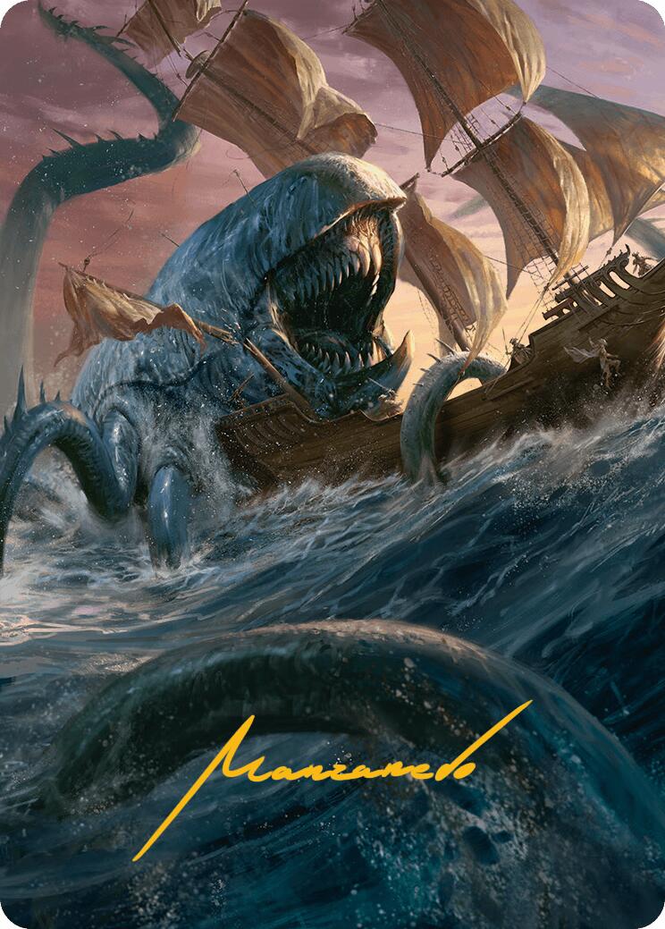 Hullbreaker Horror Art Card (Gold-Stamped Signature) [Innistrad Remastered Art Series] | Cards and Coasters CA