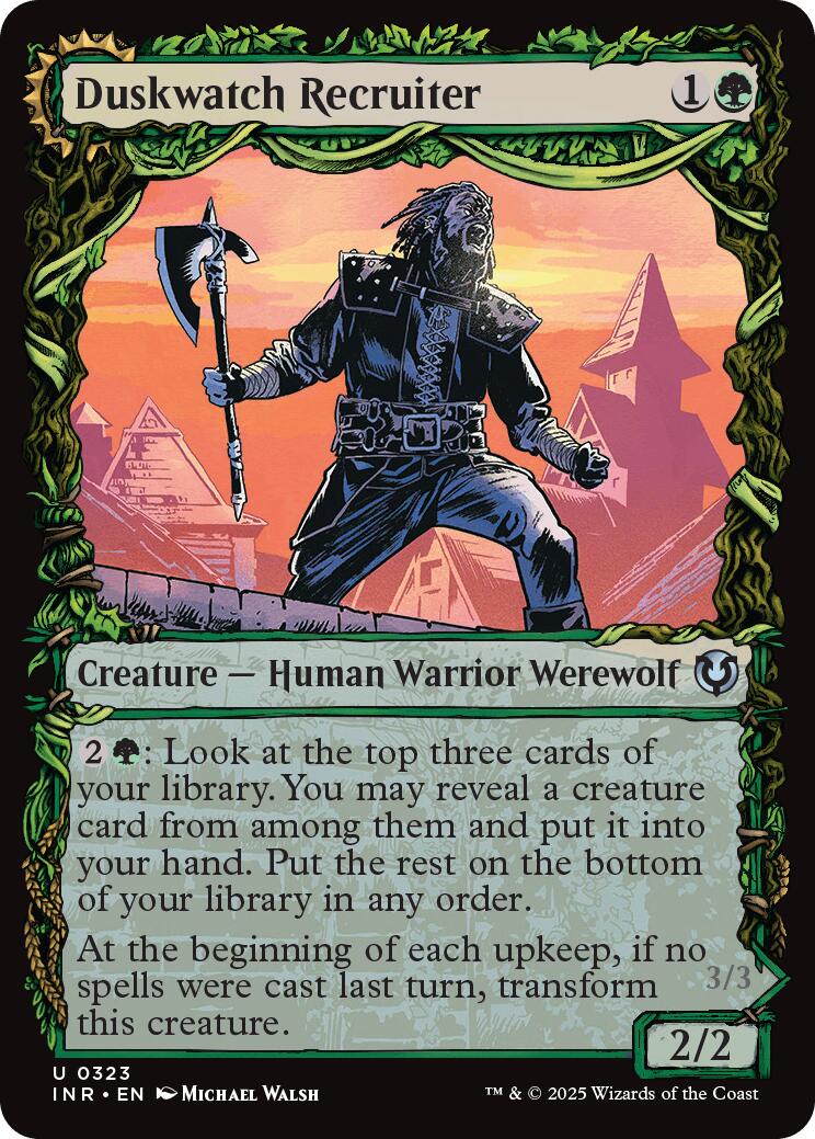 Duskwatch Recruiter // Krallenhorde Howler (Showcase) [Innistrad Remastered] | Cards and Coasters CA