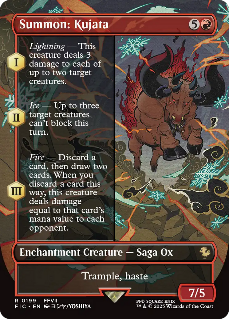 Summon: Kujata (Borderless) [FINAL FANTASY Commander] | Cards and Coasters CA