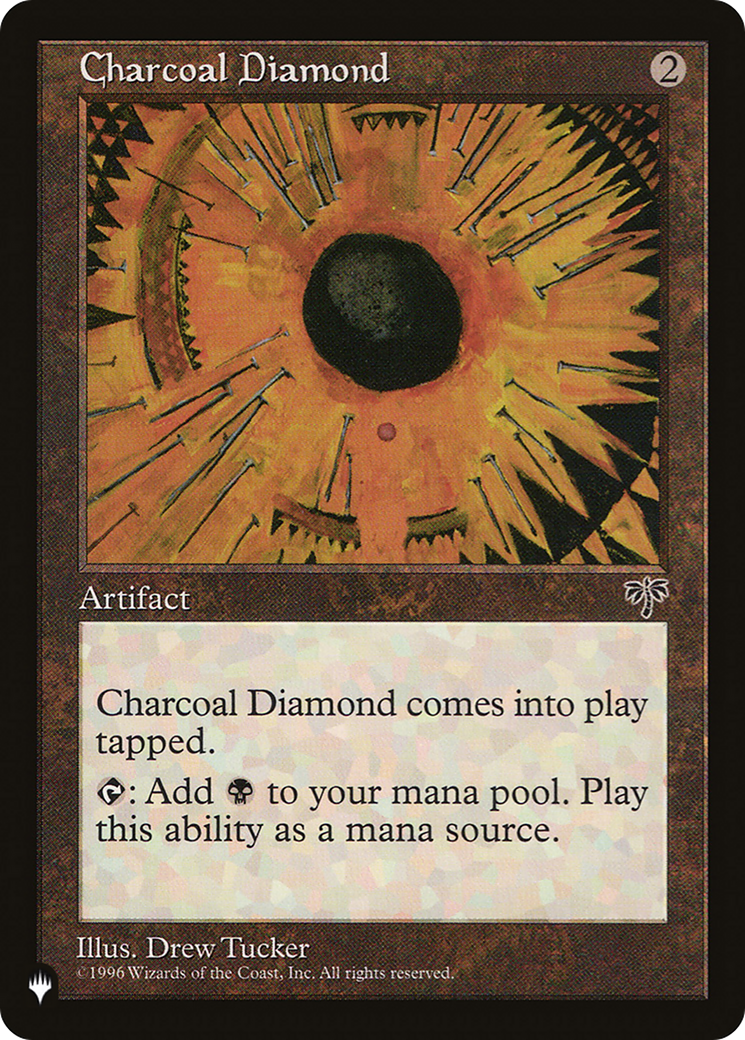 Charcoal Diamond [The List Reprints] | Cards and Coasters CA