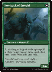 Villagers of Estwald // Howlpack of Estwald [Innistrad Remastered] | Cards and Coasters CA