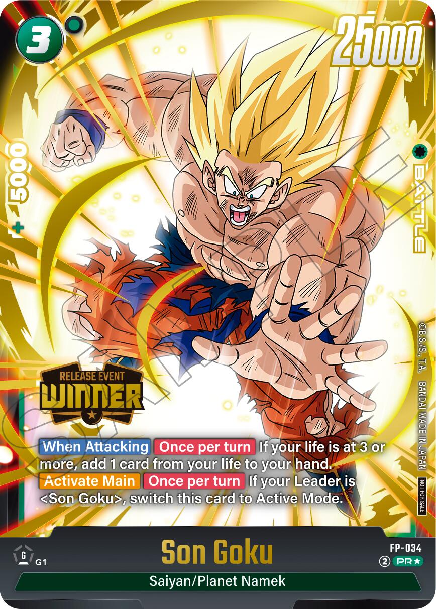 Son Goku (FP-034) (Release Event Winner) [Fusion World Promotion Cards] | Cards and Coasters CA