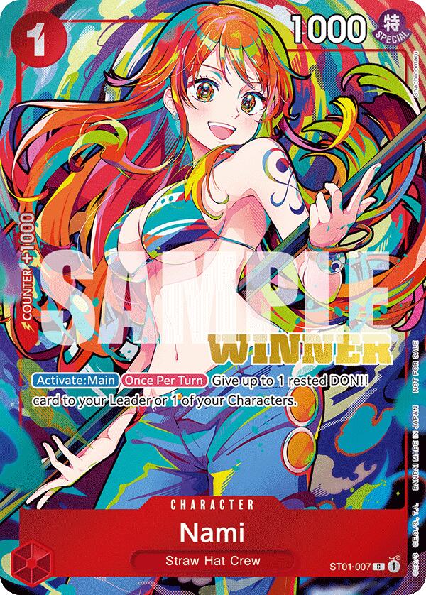 Nami (2025 New Year Event) [Winner] [One Piece Promotion Cards] | Cards and Coasters CA