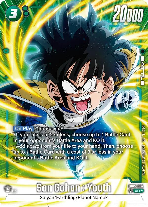 Son Gohan : Youth (Alternate Art) [New Adventure] | Cards and Coasters CA