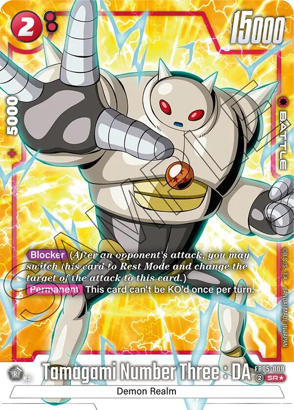 Tamagami Number Three : DA (Alternate Art) [New Adventure] | Cards and Coasters CA
