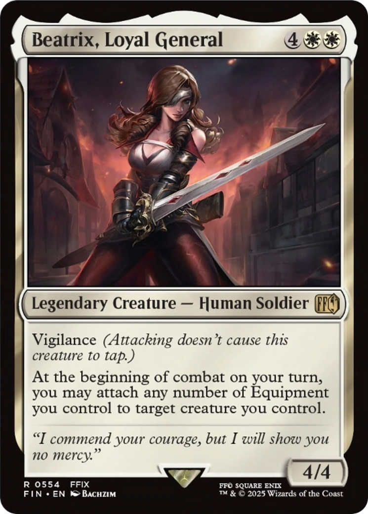 Beatrix, Loyal General [FINAL FANTASY] | Cards and Coasters CA