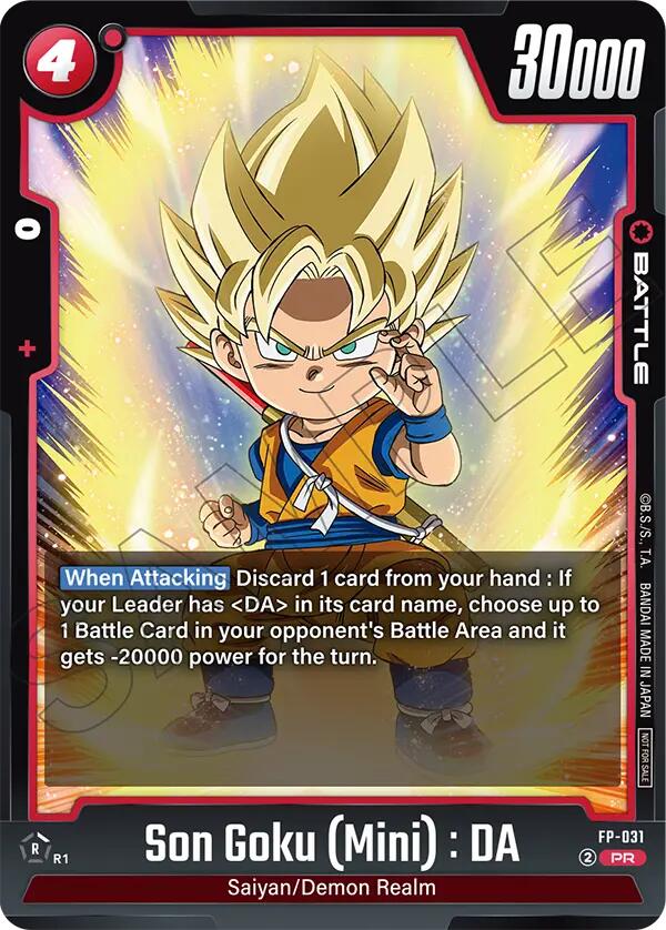 Son Goku (Mini) : DA [Fusion World Promotion Cards] | Cards and Coasters CA