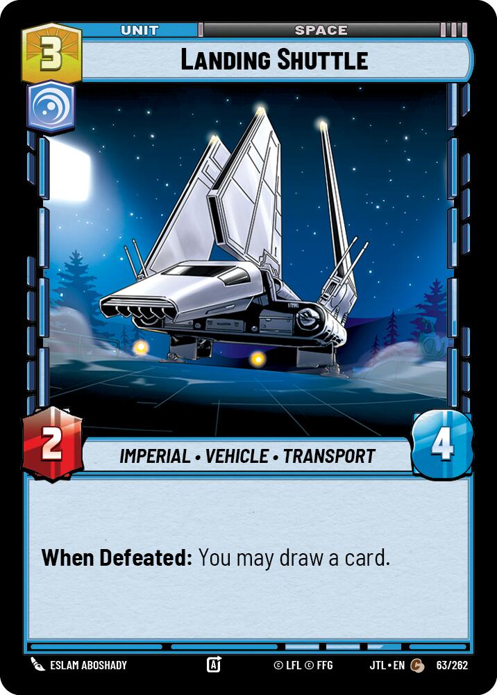 Landing Shuttle (63/262) [Jump to Lightspeed] | Cards and Coasters CA