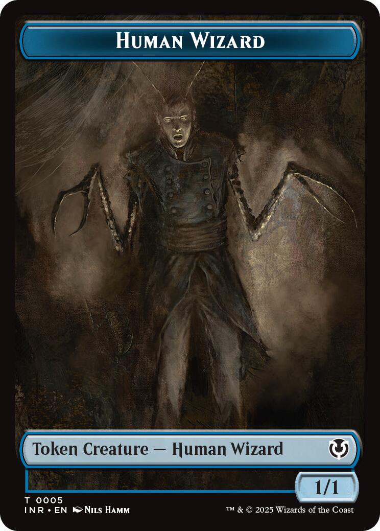 Human Wizard // Emblem - Jace, Unraveler of Secrets Double-Sided Token [Innistrad Remastered Tokens] | Cards and Coasters CA