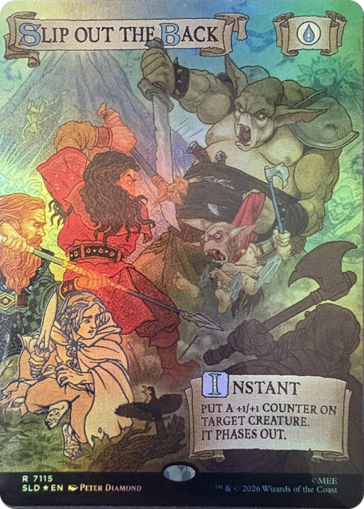 Slip Out the Back (Out Of Sight Foil) [Secret Lair Drop Series] | Cards and Coasters CA