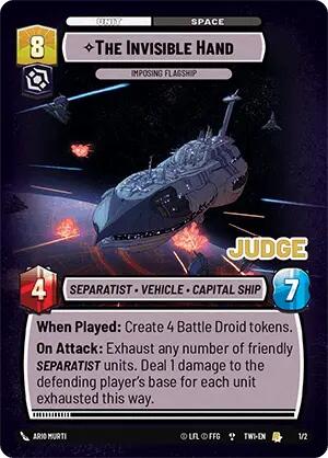 The Invisible Hand - Imposing Flagship (1/2) (1/2) [Judge Promos] | Cards and Coasters CA