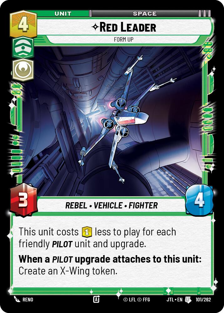 Red Leader - Form Up (101/262) (101/257) [Jump to Lightspeed] | Cards and Coasters CA