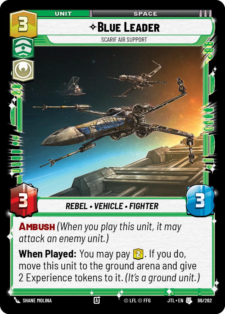 Blue Leader - Scarif Air Support (096/262) (096/257) [Jump to Lightspeed] | Cards and Coasters CA