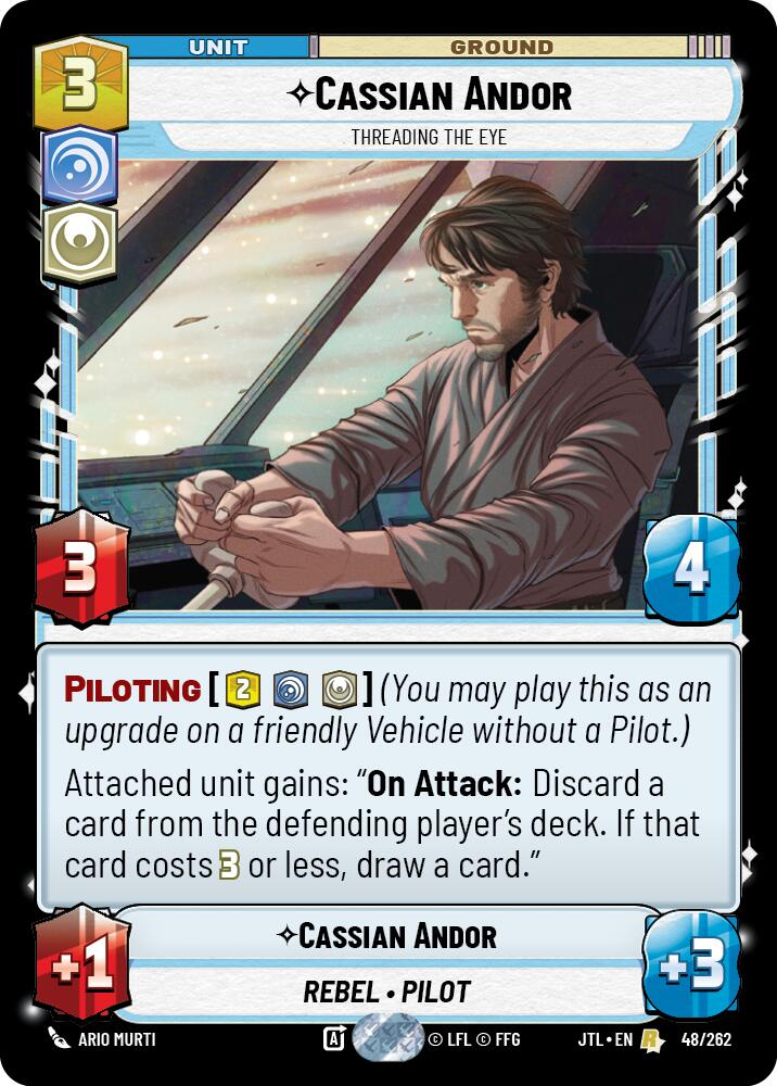 Cassian Andor - Threading the Eye (048/262) (048/257) [Jump to Lightspeed] | Cards and Coasters CA