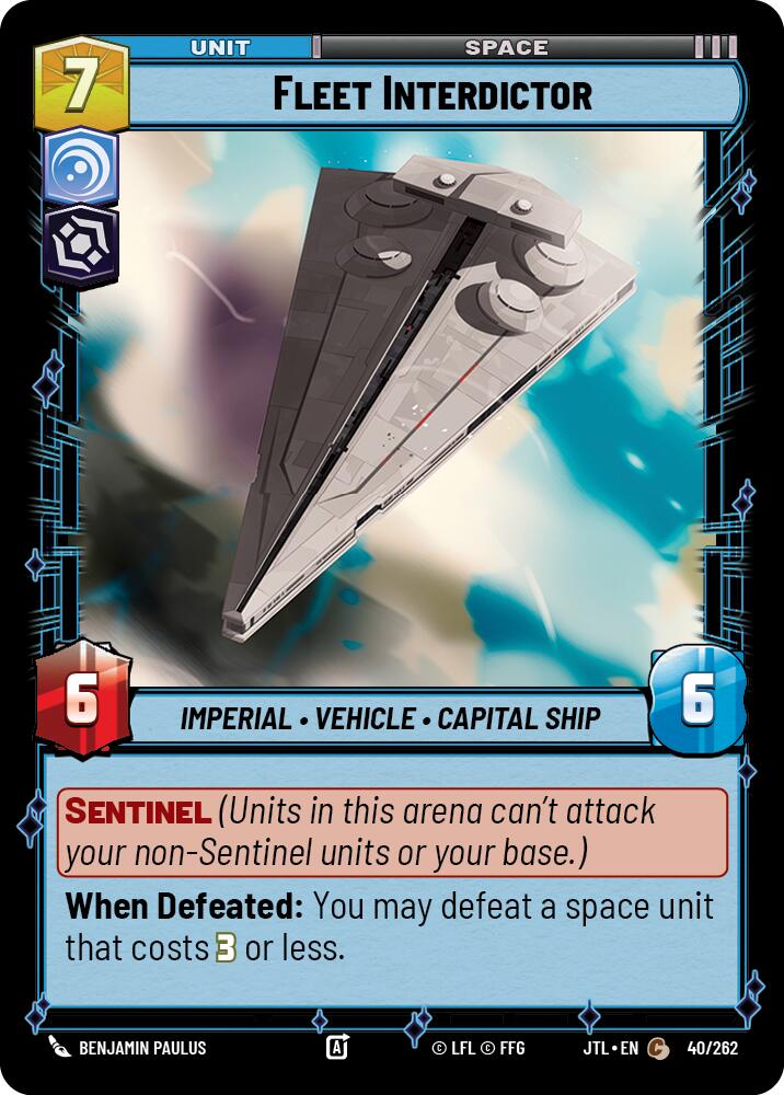 Fleet Interdictor (040/262) (040/257) [Jump to Lightspeed] | Cards and Coasters CA
