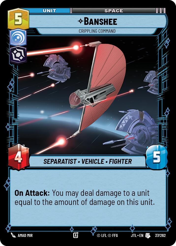 Banshee - Crippling Command (037/262) (037/257) [Jump to Lightspeed] | Cards and Coasters CA