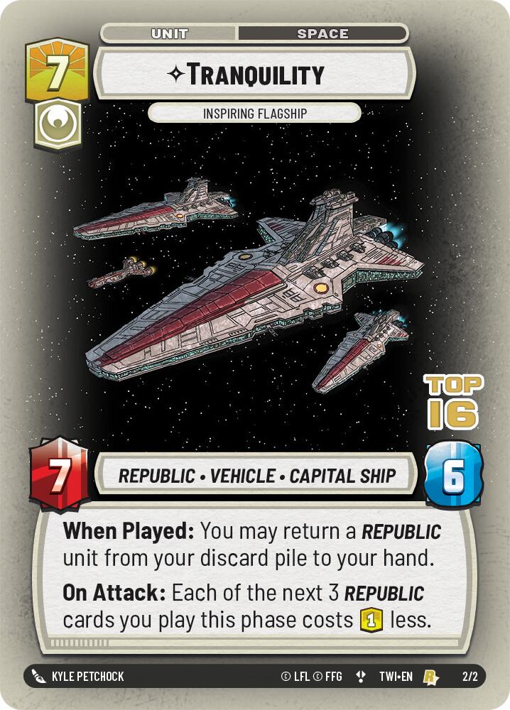 Tranquility - Inspiring Flagship (2/2) (Top 16) (2/2) [Store Showdown Promos] | Cards and Coasters CA