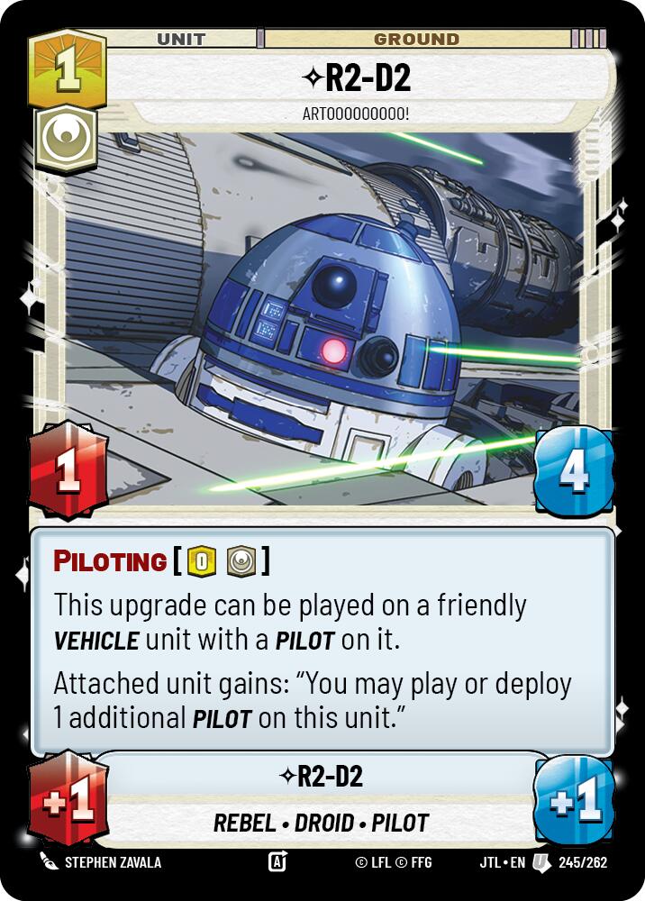 R2-D2 - Artooooooooo! (245/262) (245/257) [Jump to Lightspeed] | Cards and Coasters CA