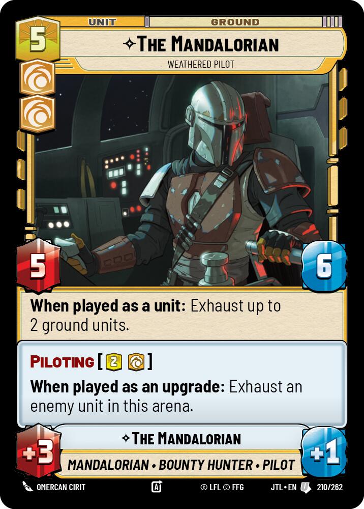 The Mandalorian - Weathered Pilot (210/262) (210/257) [Jump to Lightspeed] | Cards and Coasters CA