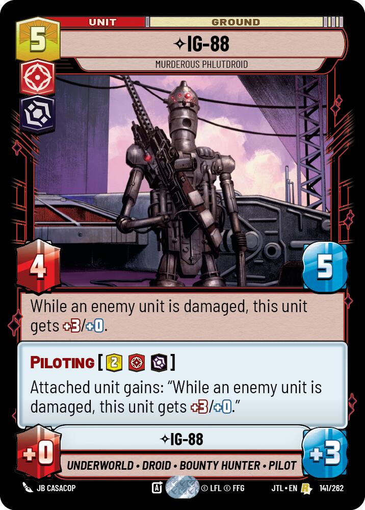 IG-88 - Murderous Phlutdroid (141/262) (141/257) [Jump to Lightspeed] | Cards and Coasters CA
