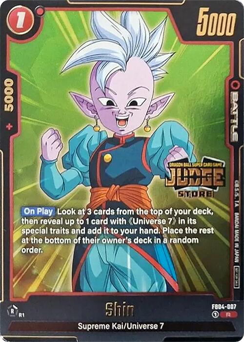 Shin (Judge Pack 03 - Store Judge) [Fusion World Tournament Cards] | Cards and Coasters CA