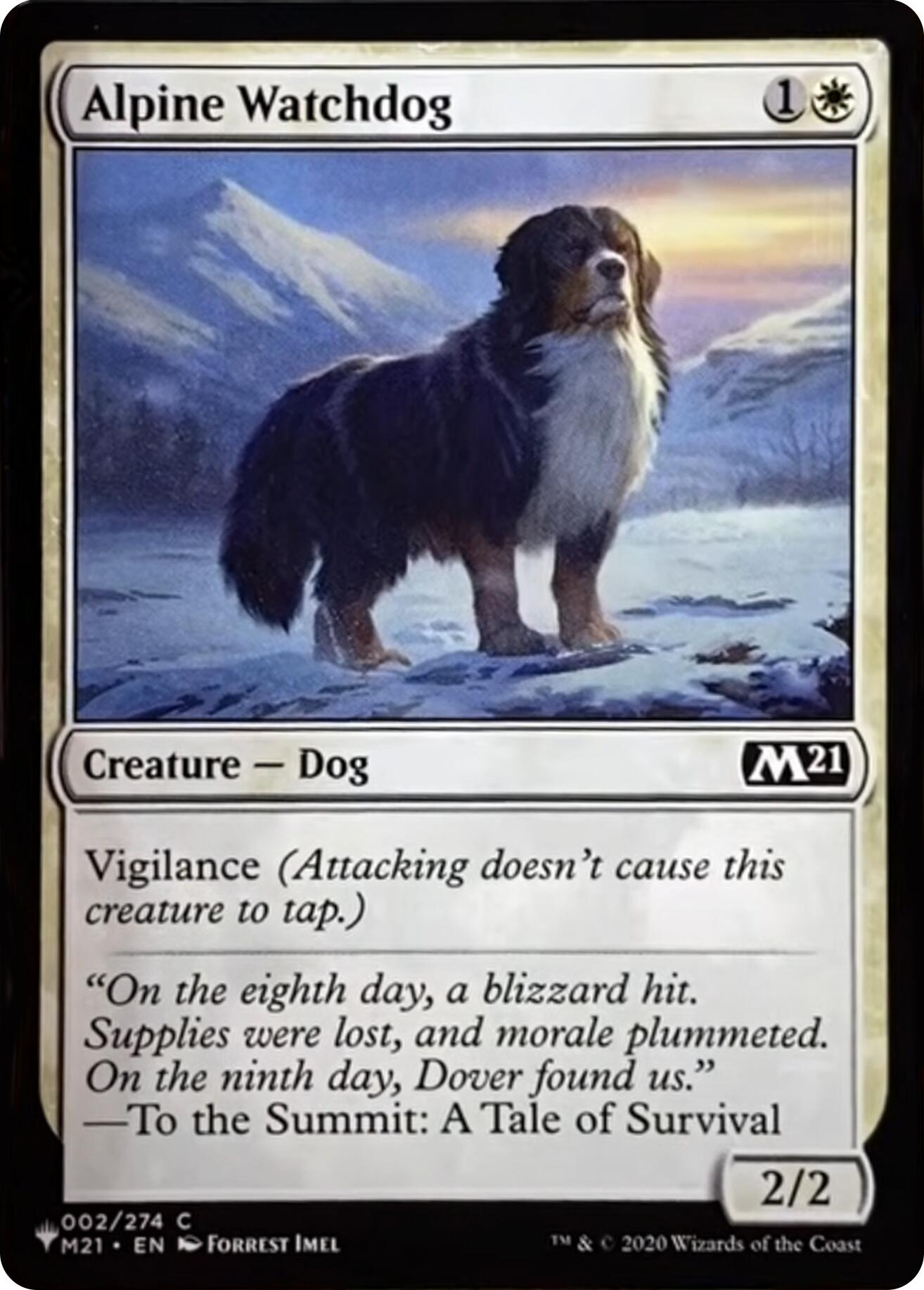 Alpine Watchdog [The List] | Cards and Coasters CA