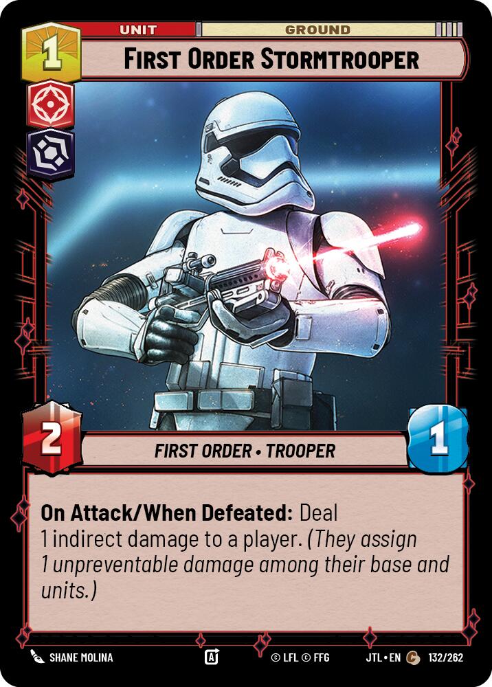 First Order Stormtrooper (132/262) (132/257) [Jump to Lightspeed] | Cards and Coasters CA
