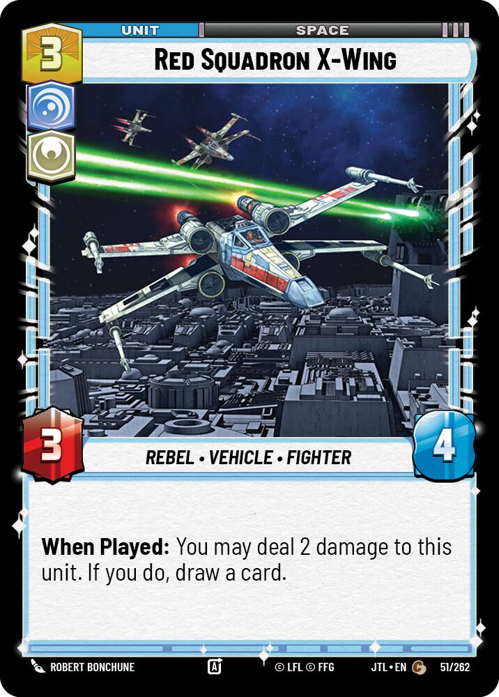 Red Squadron X-Wing (051/262) (051/257) [Jump to Lightspeed] | Cards and Coasters CA