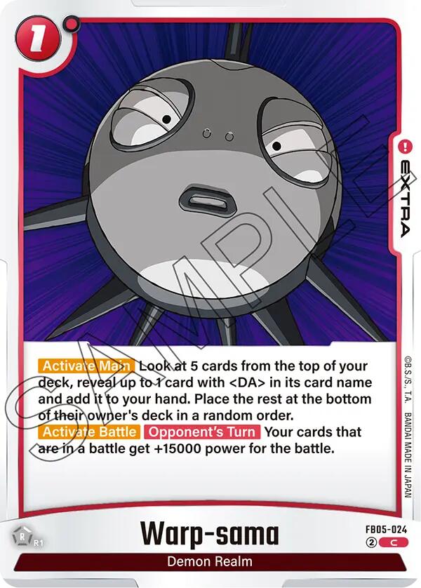 Warp-sama [New Adventure] | Cards and Coasters CA