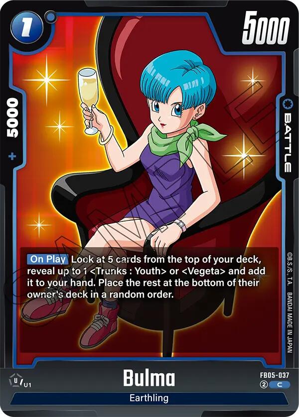Bulma (FB05-037) [New Adventure] | Cards and Coasters CA