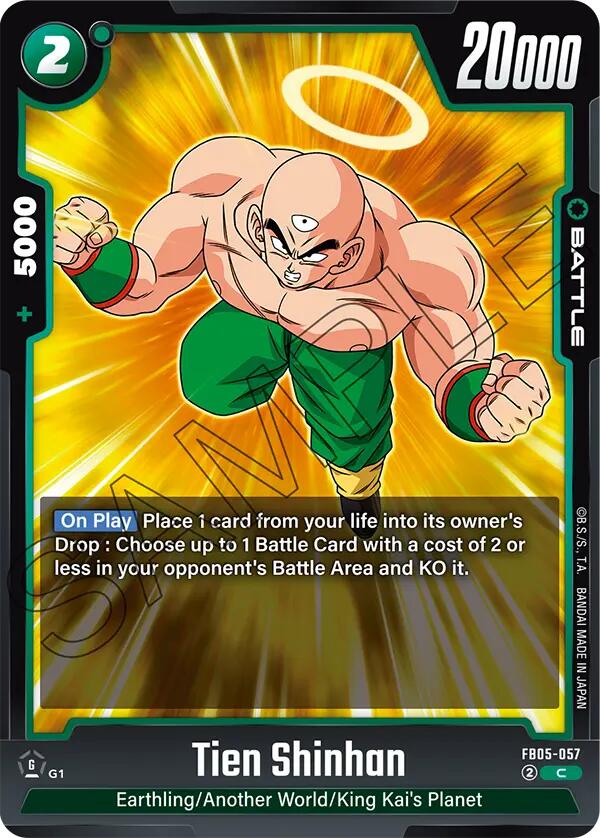 Tien Shinhan (FB05-057) [New Adventure] | Cards and Coasters CA