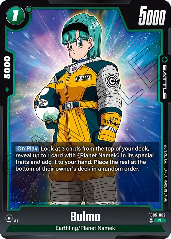 Bulma (FB05-062) [New Adventure] | Cards and Coasters CA