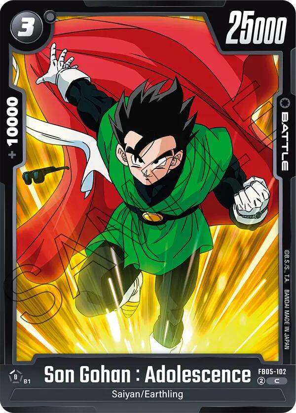 Son Gohan : Adolescence (FB05-102) [New Adventure] | Cards and Coasters CA