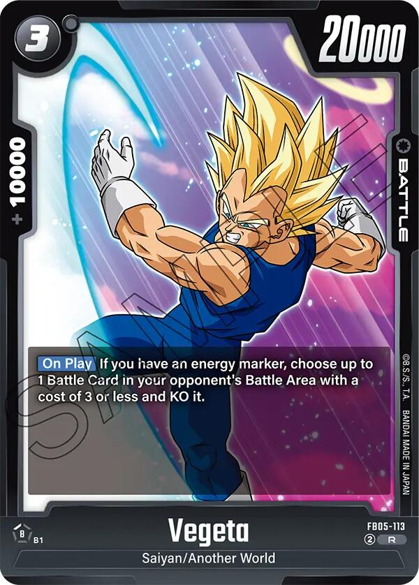 Vegeta (FB05-113) [New Adventure] | Cards and Coasters CA