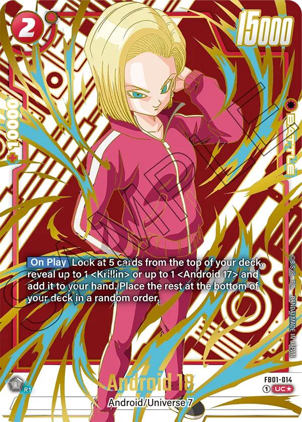 Android 18 (FB01-014) (Alternate Art) [Awakened Pulse] | Cards and Coasters CA