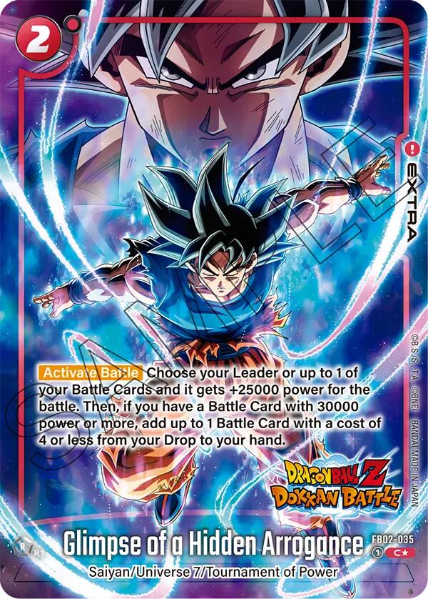 Glimpse of a Hidden Arrogance (Dragon Ball Z Dokkan Battle Alternate Art) [Blazing Aura] | Cards and Coasters CA