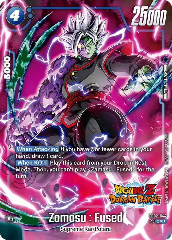 Zamasu : Fused (FB02-044) (Dragon Ball Z Dokkan Battle Alternate Art) [Blazing Aura] | Cards and Coasters CA