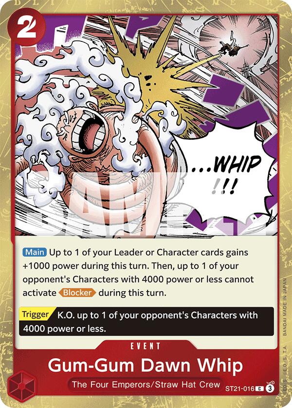 Gum-Gum Dawn Whip [Starter Deck EX: Gear 5] | Cards and Coasters CA