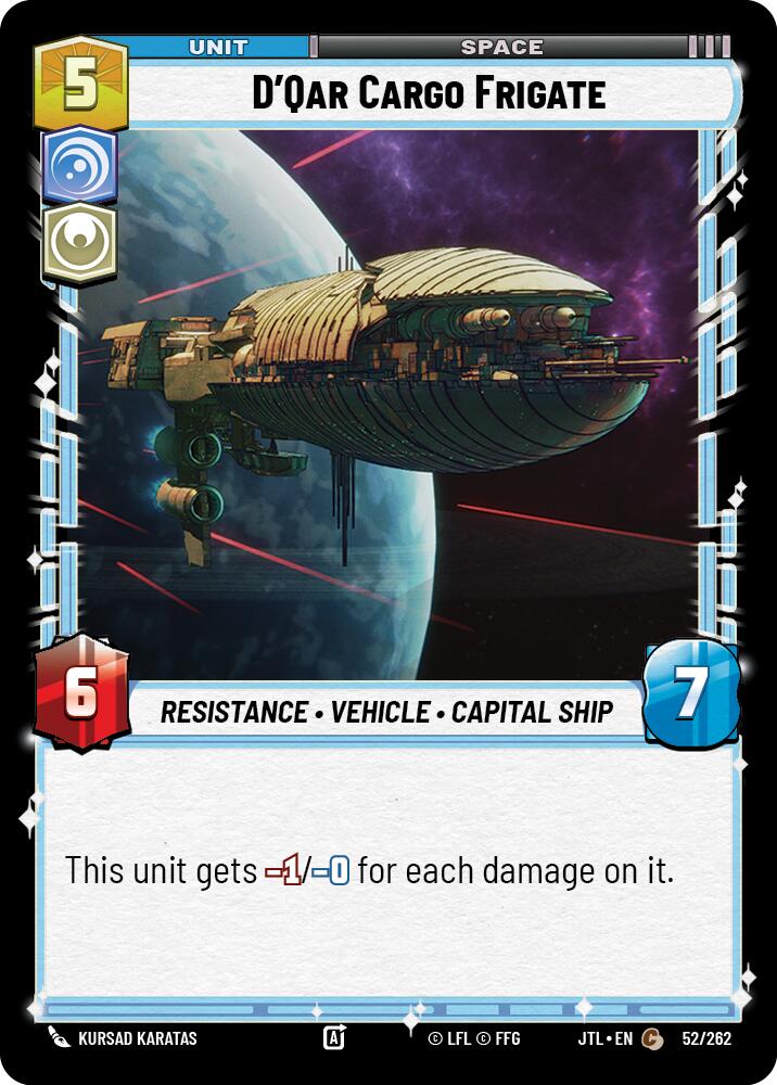 D'Qar Cargo Frigate (52/252) (52/252) [Jump to Lightspeed] | Cards and Coasters CA