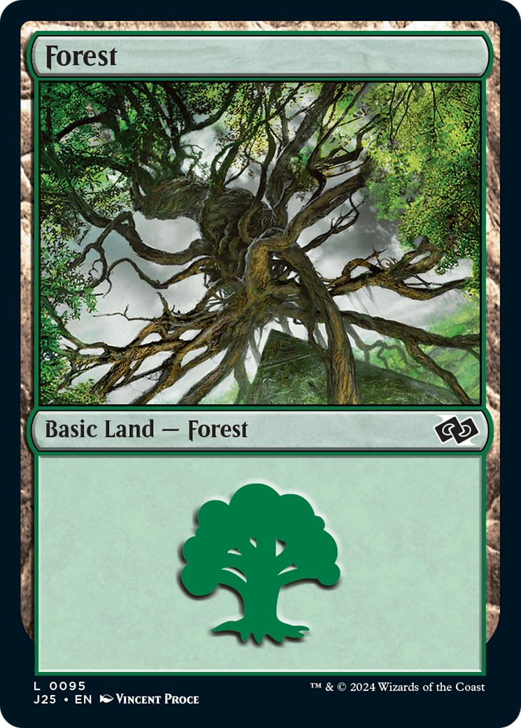 Forest (95) [Foundations Jumpstart] | Cards and Coasters CA