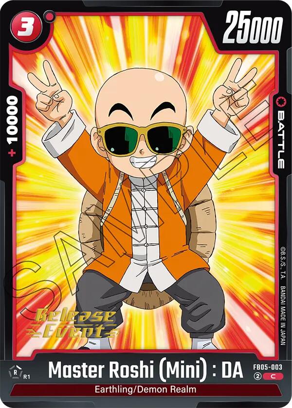 Master Roshi (Mini) : DA [New Adventure Release Event Cards] | Cards and Coasters CA