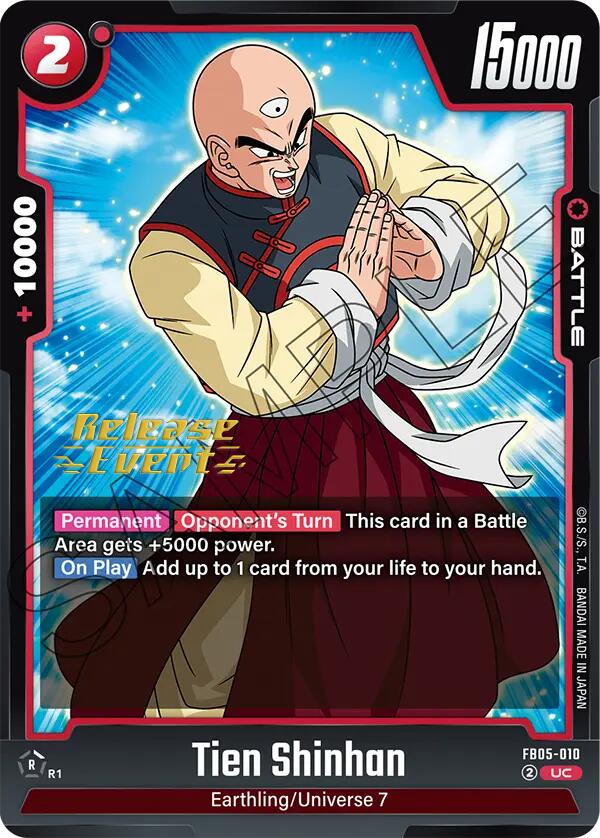 Tien Shinhan (FB05-010) [New Adventure Release Event Cards] | Cards and Coasters CA