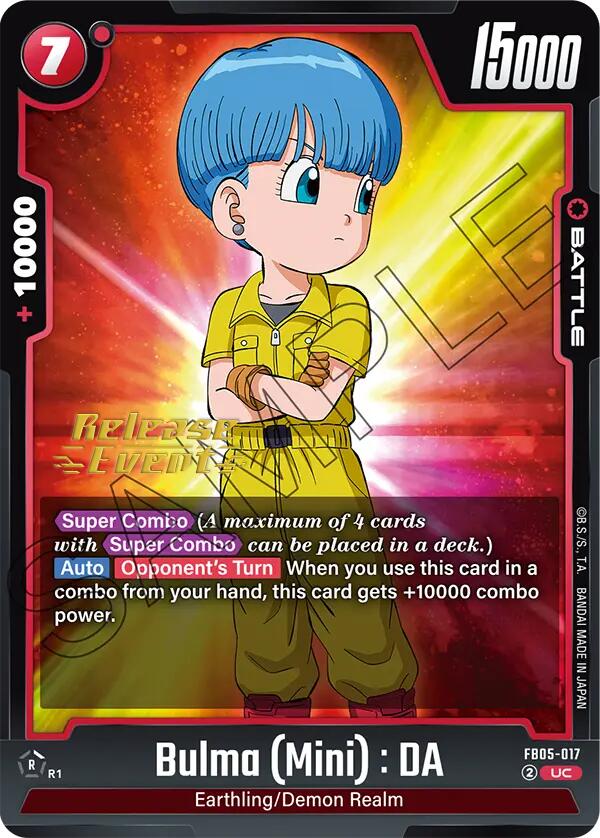 Bulma (Mini) : DA [New Adventure Release Event Cards] | Cards and Coasters CA
