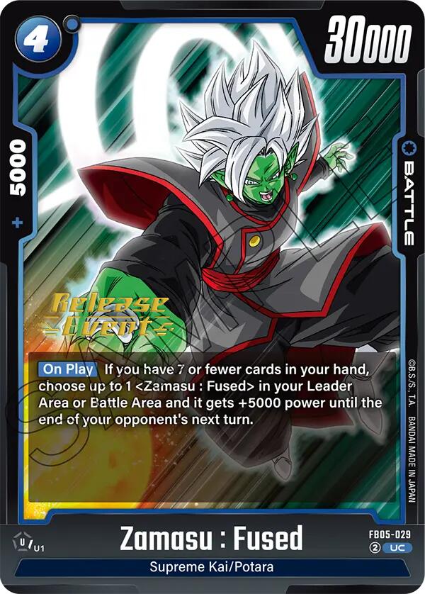 Zamasu : Fused [New Adventure Release Event Cards] | Cards and Coasters CA