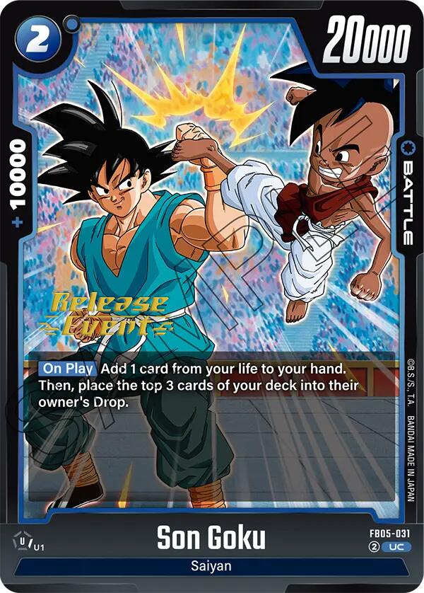 Son Goku (FB05-031) [New Adventure Release Event Cards] | Cards and Coasters CA